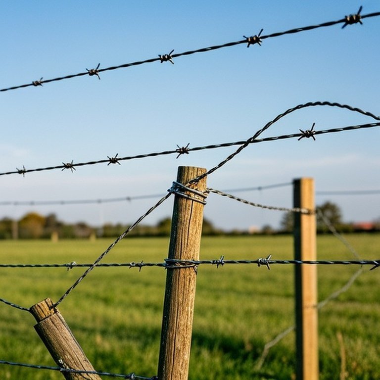 Agricultural high-tensile wire fence with over-tightened section
