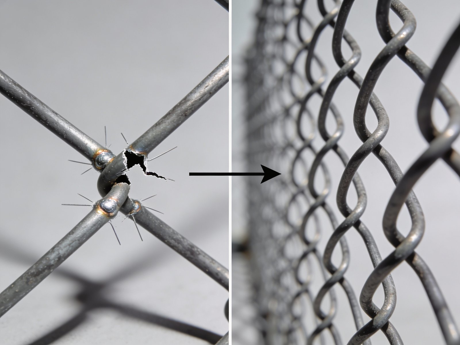 Comparison of welded wire versus woven wire construction